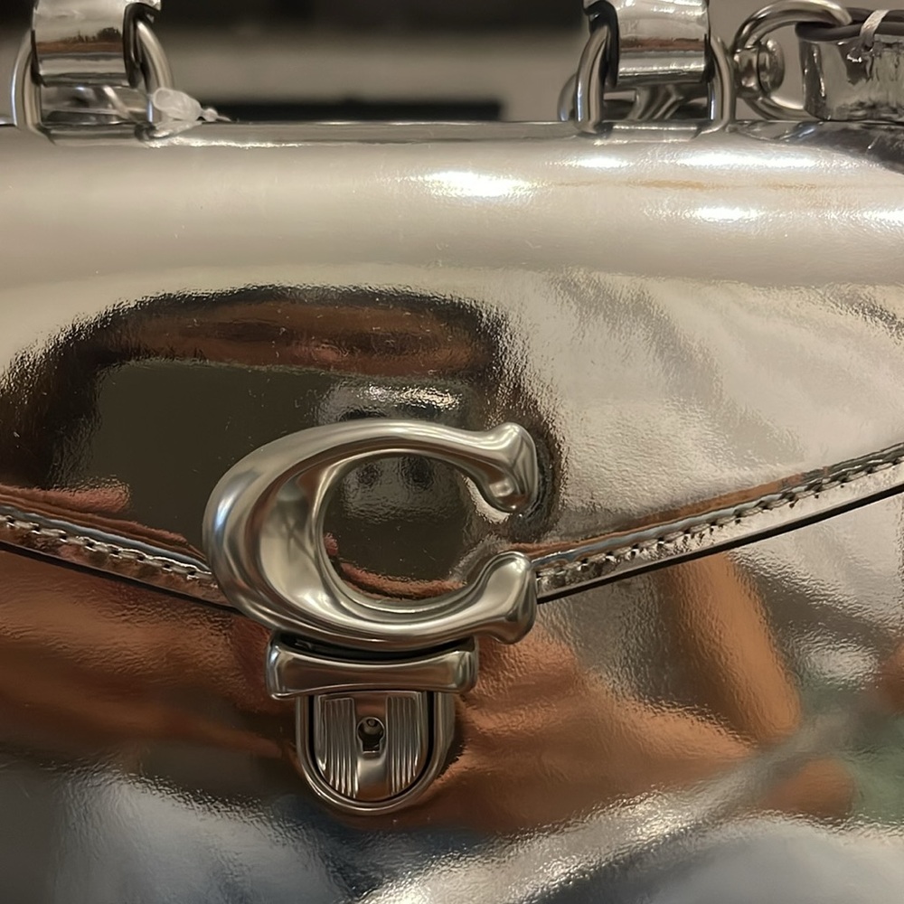 Coach Metallic Silver Crossbody Bag - Picture 12 of 16